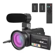 Professional 3.0” Touch Screen 48 MP 16X Zoom HD Digital 4K/60FPS Video Camera