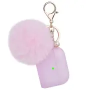 AirPods Case Silicon Cover Furry Pompom Ball Protective Soft Glitter Jelly