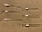 PYREX 9800 Set of 6 Glass Test Tubes with Rim Shooters Shots