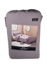UGG Devon Full/Queen Shadow Purple Comforter Set 90”x90” New
