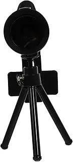 DECORNIJIA 1 Set Lightweight Mobile Phone Monocular Black Single Tube Telescope with Tripod for Easy Focus for Bird Watching and Outdoor Scenery Viewing