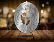 Woman and butterfly Wind Spinner