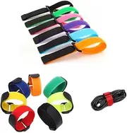 FUNNTY Fishing Rod Straps, 40 PCS Fishing Rod Tie Strap, Fishing Rod Ties Fishing Pole Straps Fishing Belt Fishing Rod Holder Strap Fishing Pole Holders Multicolor
