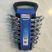 16 Piece Jobsmart Combination Wrench Set Metric 6mm-15mm 12pt Spanner Holder