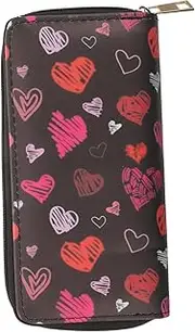 [VALICLUD] Women's Long Wallet Heart Pattern Large Capacity Cardholder Pu Material