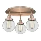 Innovations Lighting 916-3C-10-18 Beacon Flush Beacon 3 Light - Copper