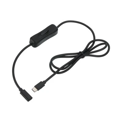 3.28ft USB Extension Cable with Switch Type C Adapter Data Power Cord 1pcs