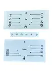 P063734038-1 SMEG TRANSPARENT OVEN STICKER SET SA708X (5A - 219 - 160A)