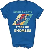 [Above Good Tee] I Took The Rhombus Funny Math Nerd Geek Nerdy Geeky Student Unisex Shirt Gift Women Men T-Shirt (Royal;XL)
