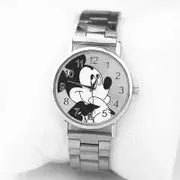 Hot Mickey Mouse Brand Women Watch Stylish Stainless Steel Mesh Watch Casual Quartz Watch Girl Gift Relogio Masculino Men Watch Steel Strap