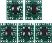 EMSea 5PCS PAM8403 Super Mini Digital Amplifier Boards 2 X 3W Class D Dual Channel 2.5V-5V Power Amplifier Board Efficient Audio Amp Stereo Module Amplifier Board