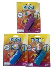 PEZ CLOWN, UNCLE SAM, EYEBALL flashlight keychain SET BASIC FUN FACTORY SEALED