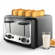 Household Electric Toaster Baking Bread Sandwich Maker Grill SS Toast OvenHeater