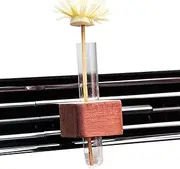 Yjkedfh Car Flower Vase Vent Clip - Car Plant Vase Glass Tube Propagation Vase | Car Flower Vase Clip for Air Vent Auto Air Conditioner Outlet, Auto Air Vent Wooden Interior Ornament