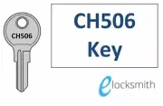 CH506 Key Fits Tool Box, Paddle, Whale Tail Lock Caravan storage + others