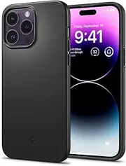 [Spigen] Thin Fit Case Designed for Apple iPhone 14 Pro Max (2022)[6.7-inch] Exact Fit Ultra Slim PC Hard Cover - Black