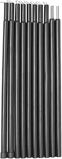 Telescoping Support Poles – Heavy Duty Tent Rods for Outdoor Shade, Extendable Iron Stakes | Sunshade Hammock Poles for Beach Tent Cover, Camping Tarpaulin Setup, Shelter Frame Tools for Picnic Use