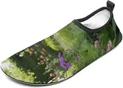 [BTCOWZRV] Water Shoes for Women Men DOD in The Garden Water Sports Shoes Slip-on Breathable Lightweight Athletic Aqua Sock