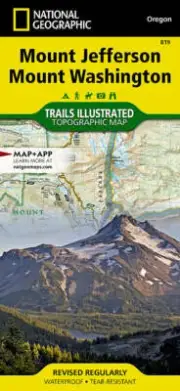 National Geographic Trails Illustrated OR Mt Jefferson/Mt Washington Wldrns 819
