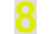 MVP 15cm Day Glo Number 8 Cams Approved VPR-025-8