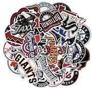 Baseball Team Fans Logo Stickers Major League Baseball All 30 Teams Collection Waterproof Vinyl Sticker for Hydro Flasks Laptops Water Bottle Skateboard 30 Pack
