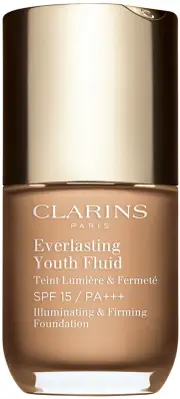 Clarins Everlasting Youth Illuminating foundation fluid SPF 15 color 108.5 Cashew 30 ml