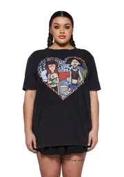 [Dolls Kill x Daria] Plus Vandal Maidens Oversized Tee