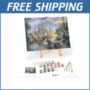 DIY Paint by Numbers Kit: 16" x 20" Framed Canvas for Adults - Mountain Village