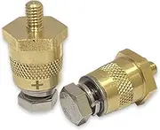 M8 Battery Terminal Post - Multipurpose M8 Thread Brass Side Post Threaded Terminal Stud End,Sturdy Battery Terminal Charging Posts Battery Terminal Brass Post Adapter for Vehicles
