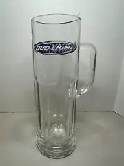Vintage Bud Light 9” Handled Pilsner Glass Beer Mug, LIBBY Made in USA