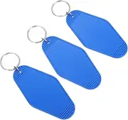 FOYTOKI Luggage Pendant Keychain 10pcs Rhombus Key Tags Ring Easy to Use Compact for Dormitory Lockers