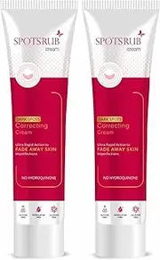 Spotsrub Face Cream Pack of 2 (15g Each)- with 2% Kojic Acid and Vitamin C || Helps to Remove Pimples and Dark spots