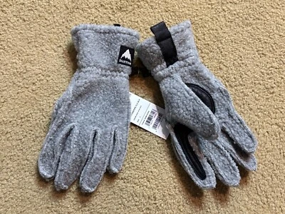 NWT Women's Burton Stovepipe Winter Polartec Soft Fleece Glove Heather Gray S