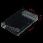 10Pcs Clear PET Plastic Box Protector Case Sleeves Cover For SNES N64 Cdn