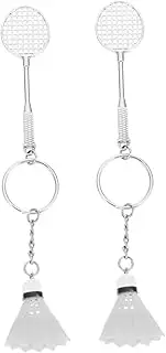 Totority Badminton Racket Key Chains Cute Bag Pendants for Back Key Accessories Sports Souvenirs present for Friends and Family Occasion