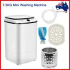 220V 7.5KG Mini Portable Washing Machine Shoes Wash Top Load Spin Camp Caravan