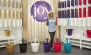 (2 Black Bucket) Joy Mangano Miracle Mop Smart Capacity 4 Gallon Jumbo Bucket
