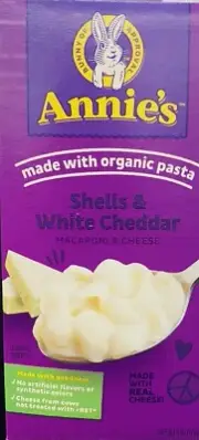 Annie's Macaroni & Cheese Shells & White Cheddar With Organic Pasta 6 oz - 1 Box