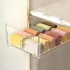 Underwear Organizer Drawer for Closet 12 Cells Under Shelf Basket with Detach...