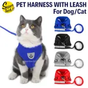Kitten Dog Cat Harness Walking Vest Lead Leash Collar Pet Vest Mesh Adjustable