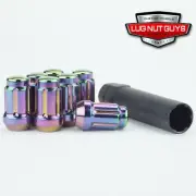 20 Lug Nuts Spline Tuner Bulge Acorn 12x1.5 NEO Chrome fits Mazda (for: Mazda)