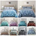Soft Bedspread Coverlet Set Queen King Size Quilted Patchwork Bedding Pillowcase