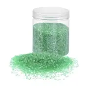 454g Crushed Glass Chips 3-6mm Irregular Broken Sprinkles Glass, Light Green