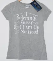 Primark HARRY POTTER T Shirt 'I Solemnly Swear' Womens Grey UK Sizes 6 to 8