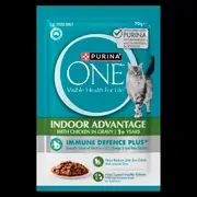 Purina One Adult Indoor Chicken In Gravy Wet Cat Food Pouches