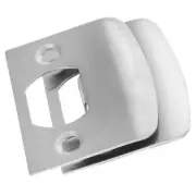 2 Pcs Lock Tongue Buckle Deadbolt Hole Cover Plate Door Guard Travel