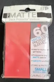 Ultra Pro - Pro-Matte 60ct Small Size Sleeves - Red - Offers Welcome