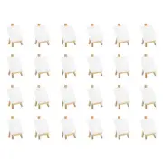 4x4" Canvas Boards for Painting, 24Pack Cotton Wood Frame Blank Canvas Panel