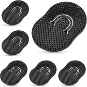 6 PCS Pocket Palm Combs for Men Black Shampoo Comb Hair Brush Scalp Massager Brush Comb Mini Finger Brush Scalp Comb for Home Travel Use