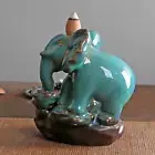 Elephant Backflow Incense Burner Elephant Incense Holder for Office Garden